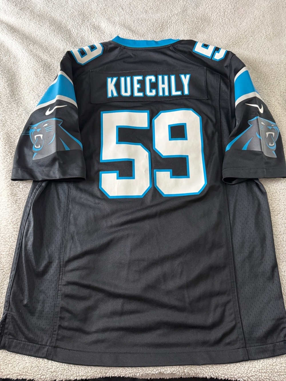 Carolina Panthers #59 Luke Kuechly NFL Home On Field Nike Jersey